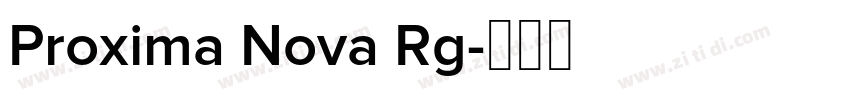 Proxima Nova Rg字体转换